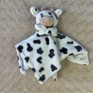 Carter’s Gray Spots White Cow Lovey Security Blanket Plush Baby Toy